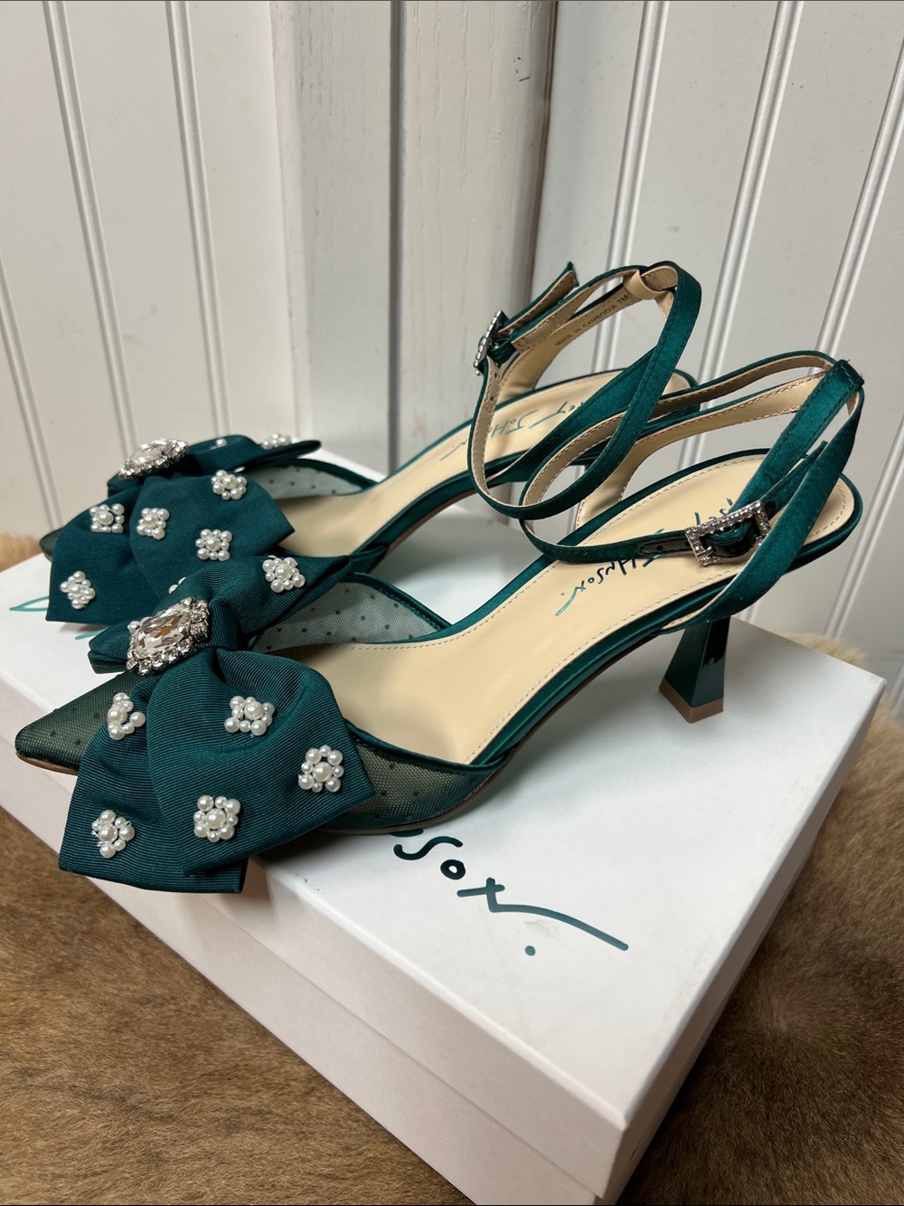 Betsey Johnson Emerald Mark Pump Heels 7 Shoes NWT - Picture 3 of 10